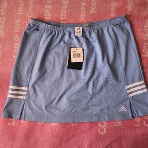 Light Blue Adidas Athletic Climalite (Polyester & Spandex) Skirt Size Large